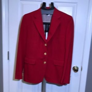 Cable Car Clothiers Vintage Sport Coat Red w/ Gold Buttons Size M / L